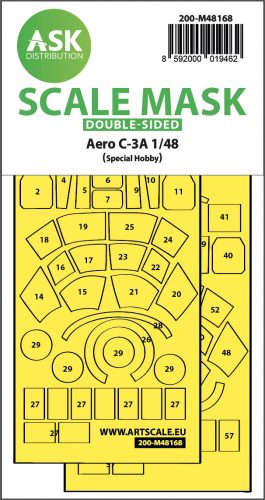 Art Scale - 1/48 Aero C-3A double-sided express fit  mask for Special Hobby