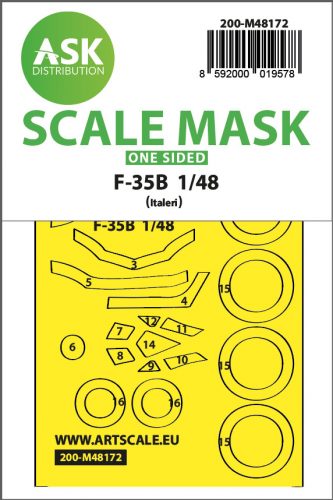 Art Scale - 1/48 F-35B one-sided express fit  mask for Italeri