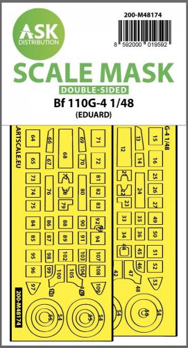 Art Scale - 1/48 Me 110G-4 double-sided express fit  mask for Eduard