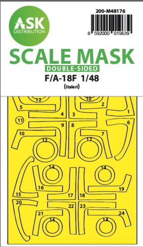 Art Scale - 1/48 F/A-18F double-sided express fit  mask for Italeri