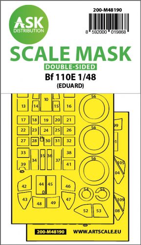 Art Scale - 1/48 Messerschmitt Bf 110E double-sided express fit mask for Eduard