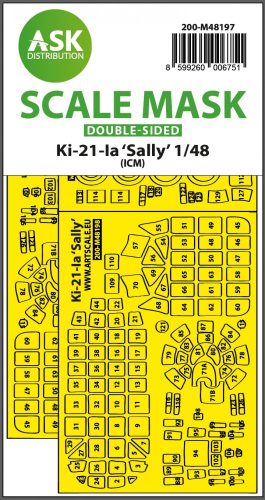 Art Scale - 1/48 Ki-21-Ia Sally double-sided express fit mask for ICM