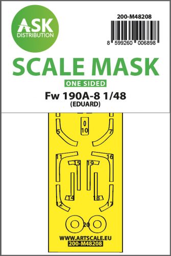 Art Scale - 1/48 Fw 190A-8 one-sided express fit mask for Eduard