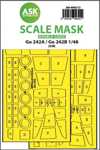 Art Scale - 1/48 Gotha Go 242A / Go 242B double-sided express fit mask for ICM