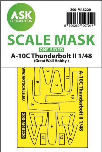 Art Scale - 1/48 A-10C Thunderbolt II one-sided express fit mask for GWH