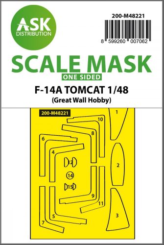 Art Scale - 1/48 F-14A Tomcat one-sided express fit mask for GWH