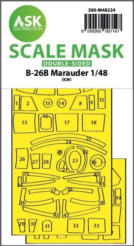 Art Scale - 1/48 B-26B Marauder double-sided express fit mask for ICM