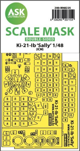 Art Scale - 1/48 Ki-21-Ib Sally double-sided express fit mask for ICM