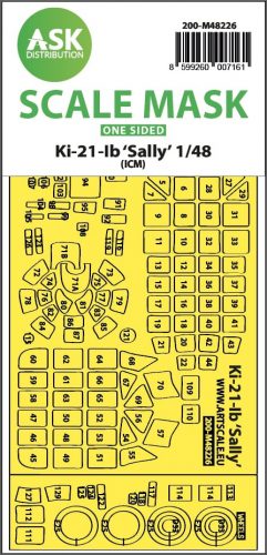 Art Scale - 1/48 Ki-21-Ib Sally one-sided express fit mask for ICM