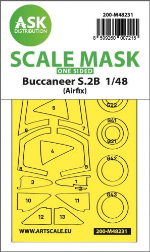 Art Scale - 1/48 Buccaneer S.2B one-sided express fit mask for Airfix