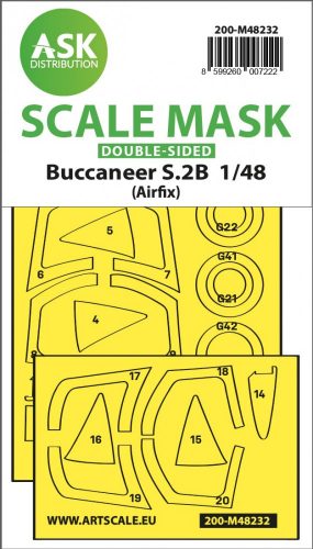 Art Scale - 1/48 Buccaneer S.2B double-sided express fit mask for Airfix