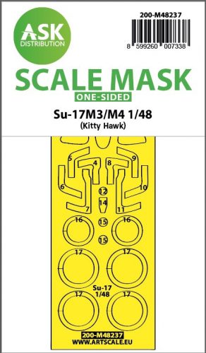 Art Scale - 1/48 Su-17M3/M4  one-sided express fit mask for Kitty Hawk