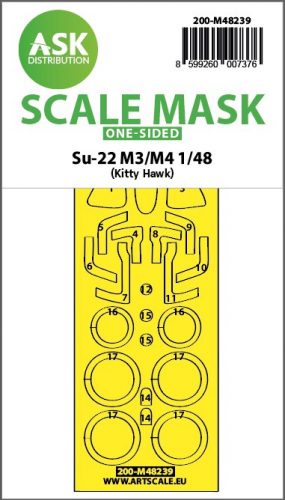 Art Scale - 1/48 Su-22M3/M4  one-sided express fit mask for Kitty Hawk