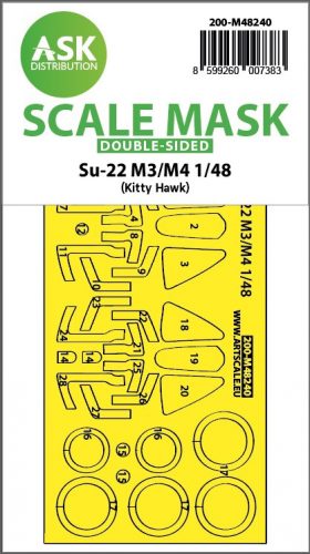 Art Scale - 1/48 Su-22M3/M4  double-sided express fit mask for Kitty Hawk