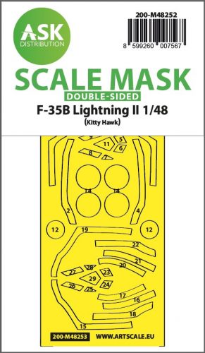 Art Scale - 1/48 F-35B Lightning II double-sided express fit  mask for Kitty Hawk