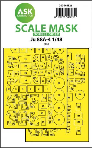 Art Scale - 1/48 Ju 88A-4  double-sided express fit  mask for ICM