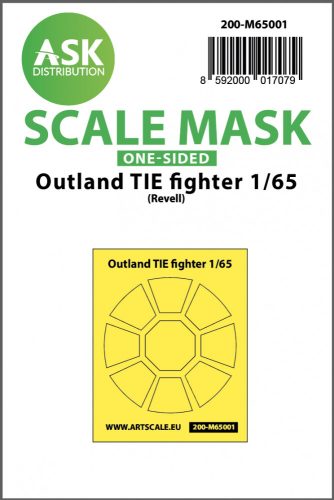 Art Scale - 200-M65001 Outland TIE fighter one-sided express mask for Revell kit.