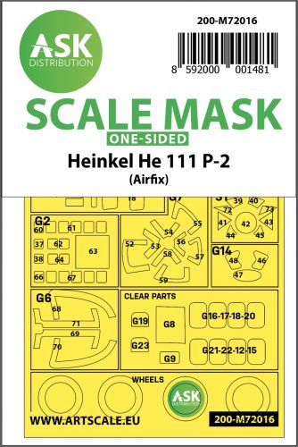 Art Scale - 1/72 Heinkel He 111P-2 one-sided for Airfix