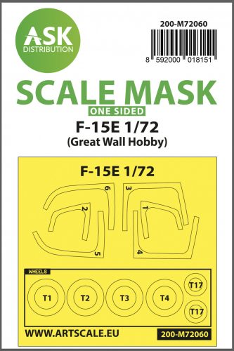 Art Scale - 1/72 F-15E one-sided painting express mask for Great Wall Hobby