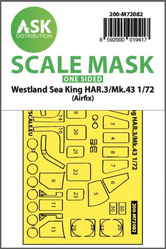 Art Scale - 1/72 Westland Sea King HAR.3 / Mk.43  one-sided express fit mask for Airfix