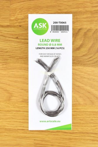 Art Scale - Lead Wire - Round Ø 0,8 mm x 250 mm (16 pcs)