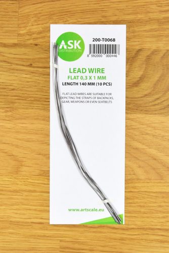 Art Scale - Lead Wire - Flat  0,3 x 1 x 140 mm (10 pcs)