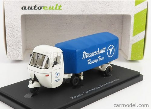 Autocult - Piaggio Ape Pentaro Renntransporter Messerschmitt 1948 White Blue