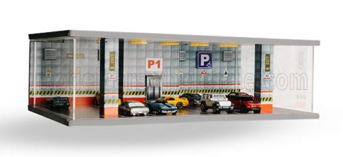 Atlantic - VETRINA DISPLAY BOX DIORAMA PARCHEGGIO PRIMO PIANO - PARKING P1 RED FLOOR - CARS NOT INCLUDED - Lungh.LENGHT cm 43.0 X Largh.WIDTH cm 25.0 X Alt.HEIGHT cm 14.0 VARIOUS