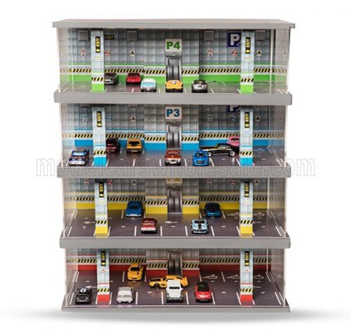 Atlantic - VETRINA DISPLAY BOX DIORAMA PARCHEGGIO 4 PIANI - PARKING 4 FLOOR - CARS NOT INCLUDED - Lungh.LENGHT cm 43.0 X Largh.WIDTH cm 25.0 X Alt.HEIGHT cm 56.0 VARIOUS