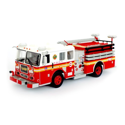 Atlas - 1:43 Seagrave 2003, New York Fire Department, Firetruck Usa, Red