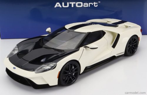 Autoart - Ford Usa Gt Heritage Prototype Winbledon White Antimatter Blue