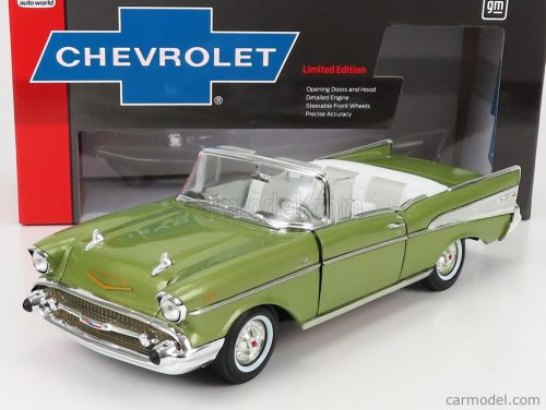 Autoworld - Chevrolet Bel Air Cabriolet Open 1957 Green Met