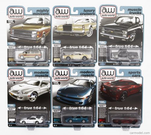 Autoworld - Dodge Set Assortment 6 Pieces Various