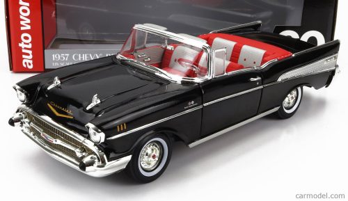 Autoworld - Chevrolet Bel Air Cabriolet - Spider 1955 - 007 James Bond - Dr. No - Licenza Di Uccidere Black