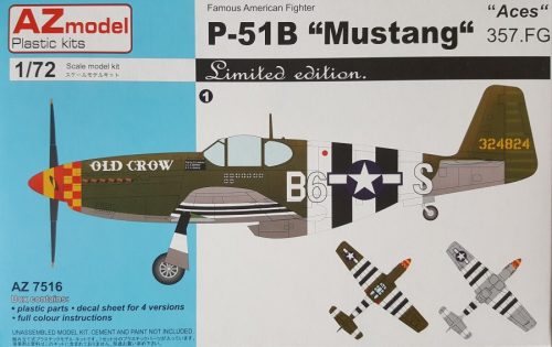 AZ Model - 1/72 P-51B Mustang 357.FG Aces