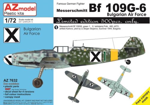 AZ Model - 1/72 Bf 109G-6 Bulgarian Air Force