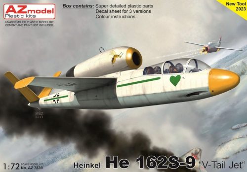 AZ Model - 1/72 Heinkel He 162S-9 "V-Tail Jet"