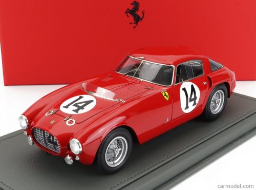 Bbr-Models - Ferrari 340Mm 4.1L V12 S/N0322 Team Scuderia Ferrari N 14 24H Le Mans 1953 G.Farina - M.Hawthorn - Con Vetrina - With Showcase Red