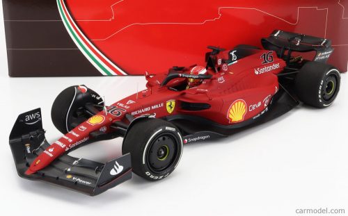 Bbr-Models - Ferrari F1-75 Team Scuderia Ferrari N 16 Winner Australian Gp 2022 Charles Leclerc Red