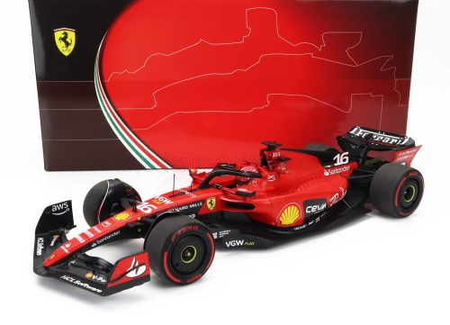 Bbr-Models - FERRARI F1  SF-23 TEAM SCUDERIA FERRARI N 16 BAHRAIN GP 2023 CHARLES LECLERC RED BLACK