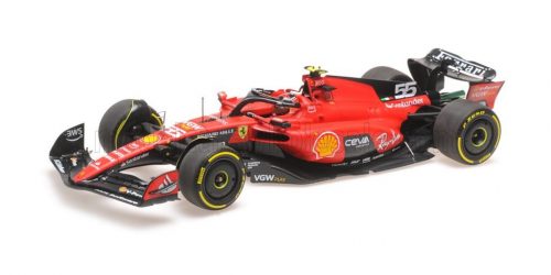 Bbr-Models - FERRARI F1  SF-23 TEAM SCUDERIA FERRARI N 55 BELGIUM GP 2023 CARLOS SAINZ RED BLACK