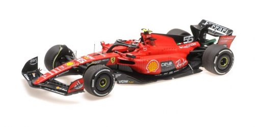 Bbr-Models - FERRARI F1  SF-23 TEAM SCUDERIA FERRARI N 55 WINNER SINGAPORE GP 2023 CARLOS SAINZ RED BLACK