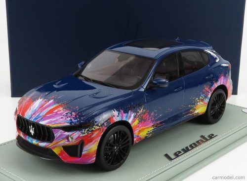 Bbr-Models - Maserati Levante Trofeo 2021 - Fuoriserie Edition - Con Vetrina - With Showcase Blue