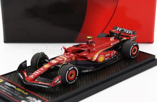 Bbr-Models - FERRARI F1  SF-24 TEAM SCUDERIA FERRARI N 55 WINNER AUSTRALIAN GP 2024 CARLOS SAINZ RED BLACK