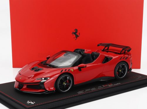 Bbr-Models - FERRARI SF90 XX STRADALE SPIDER 2024 - CON VETRINA - WITH SHOWCASE ROSSO CORSA 322 - RED