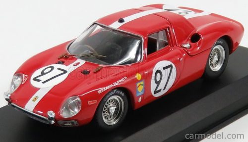 Best-Model - Ferrari 250Lm Scuderia Filipinetti N 27 24H Le Mans 1965 A.Boller - D.Spoerry Red White