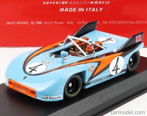 Best-Model - Porsche 908/3 Spider N 4 Targa Florio 1971 P.Rodriguez - H.Muller Light Blue Orange