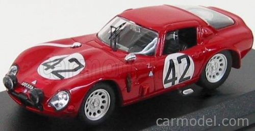 Best-Model - Alfa Romeo Tz2 N 42 24H Le Mans 1965 Zuccoli - Geky Red