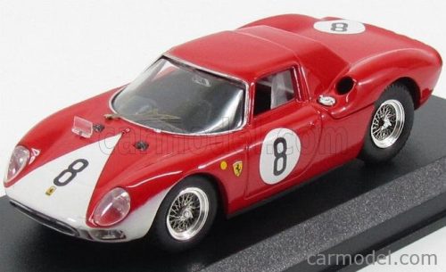 Best-Model - Ferrari 250 Lm N 8 2Nd 12H Reims 1964 J.Surtees-L.Bandini Red White