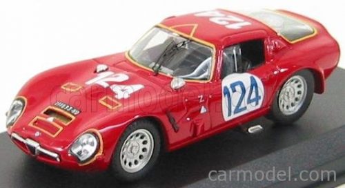 Best-Model - Alfa Romeo Tz2 N 124 Targa Florio 1967 Sangri-La - Federico Red